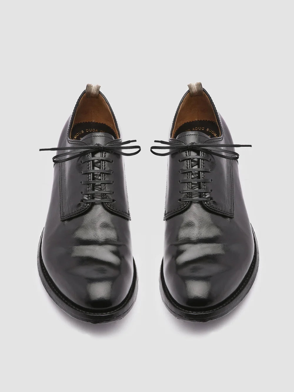 ANATOMIA 012 - Black Leather Derby Shoes - image 2,side view