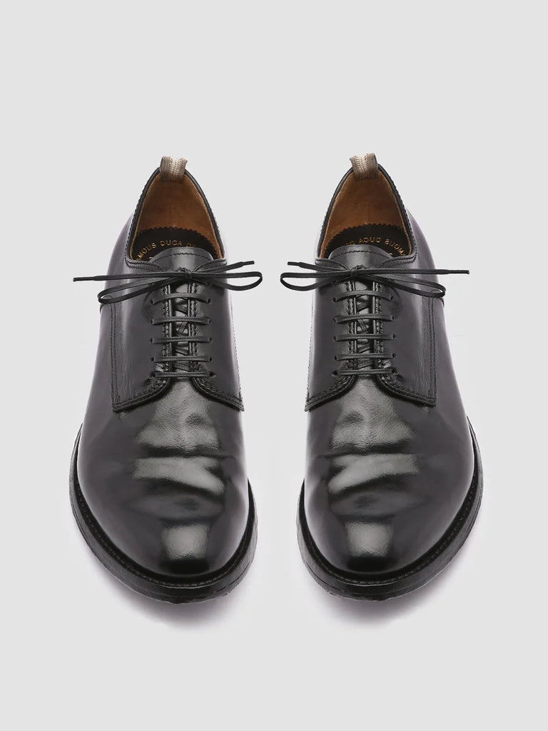 Men's Black Leather Derby Shoes: ANATOMIA 012 Officine Creative - 2