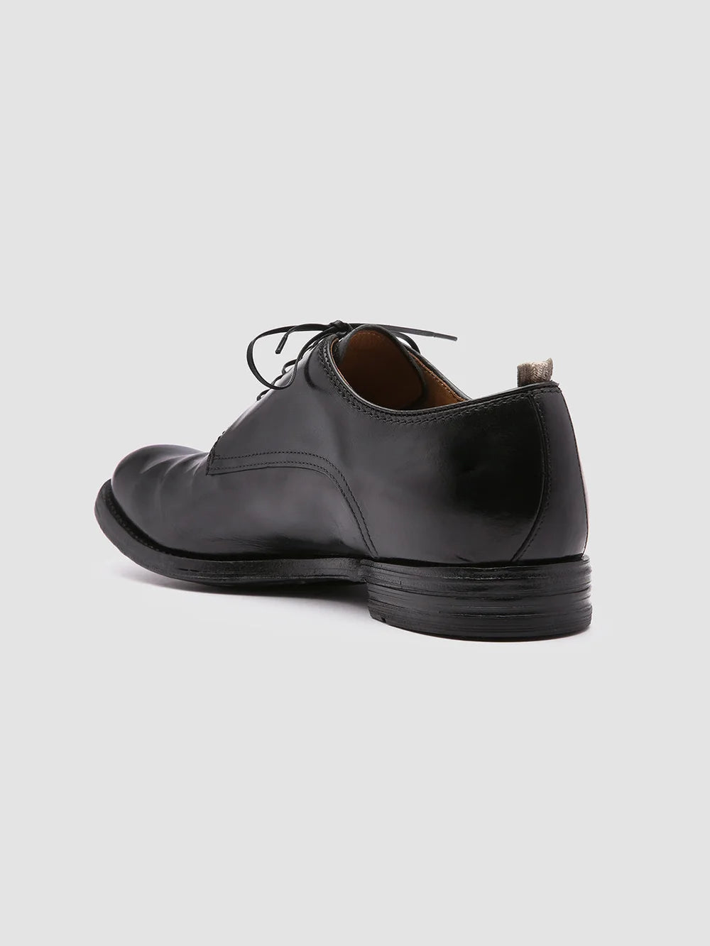 ANATOMIA 012 - Black Leather Derby Shoes - image 4,side view