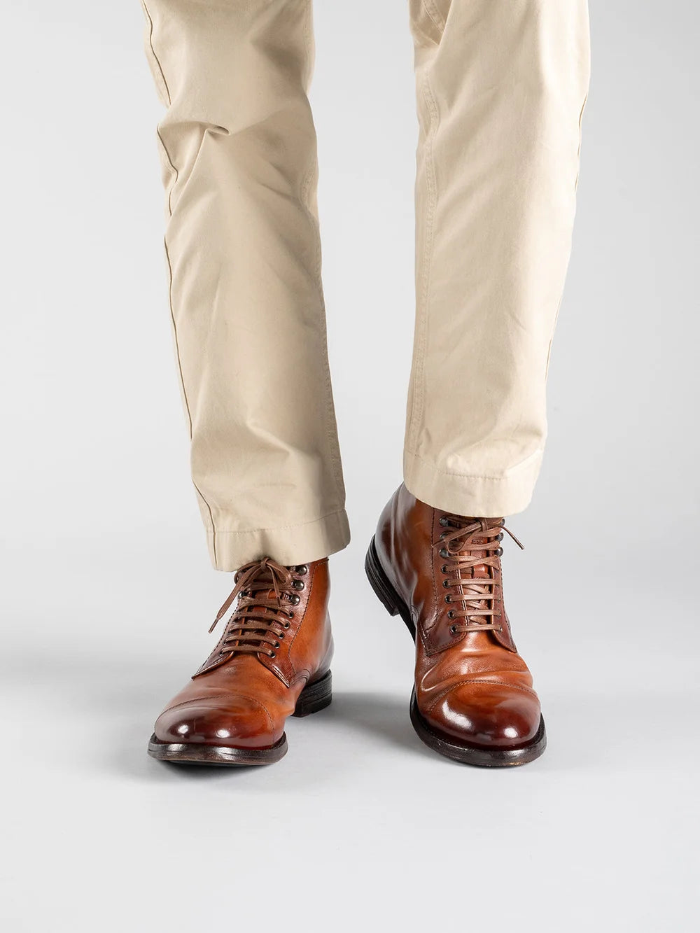 ANATOMIA 016 - Brown Leather Ankle Boots - image 6,side view