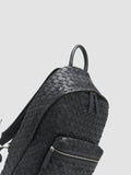 ARMOR 04 - Navy Leather Backpack - thumb image 2,side view