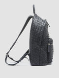 ARMOR 04 - Navy Leather Backpack - thumb image 3,side view