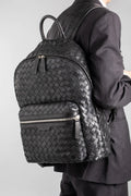 ARMOR 04 - Navy Leather Backpack - thumb image 6,side view