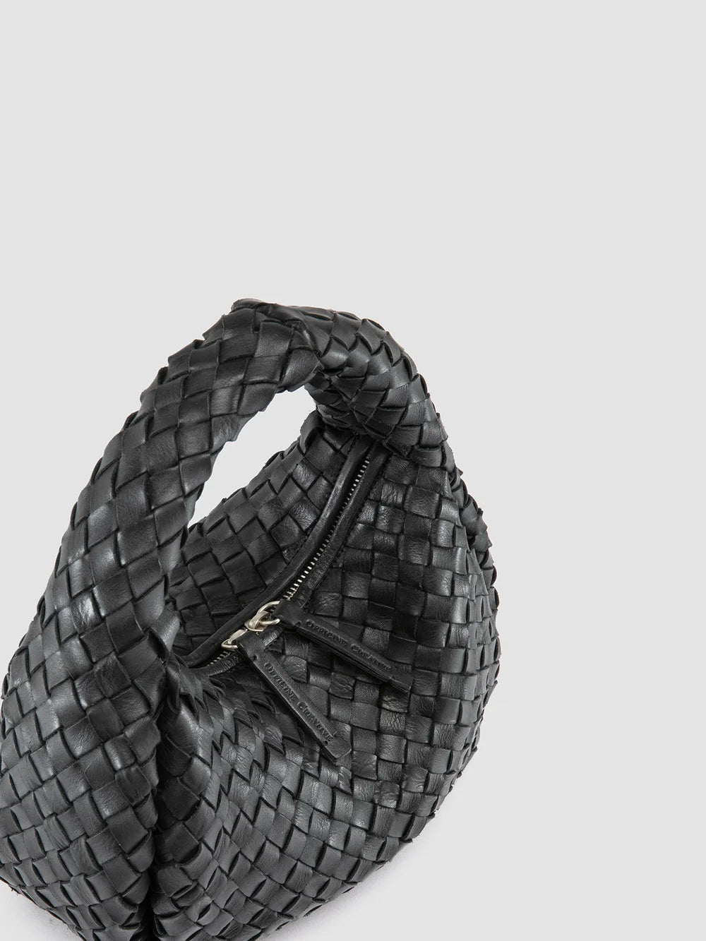 BOLINA 144 - Black Leather Handle Bag - image 2,side view