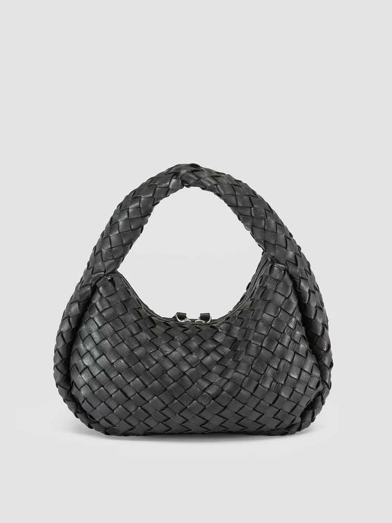 Women's Black Leather Handle Bag: BOLINA 144 Officine Creative - 4