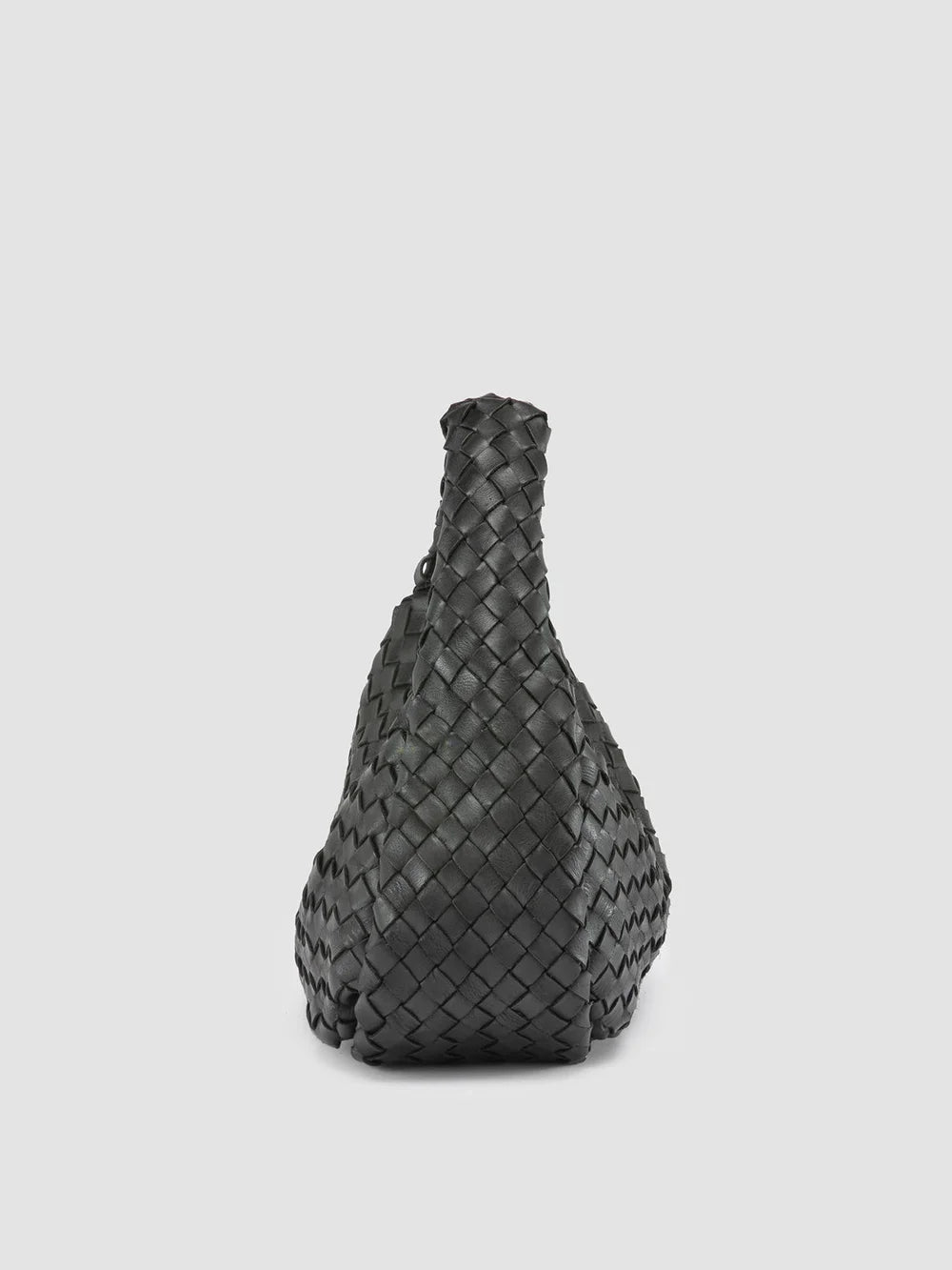 BOLINA 144 - Black Leather Handle Bag - image 5,side view