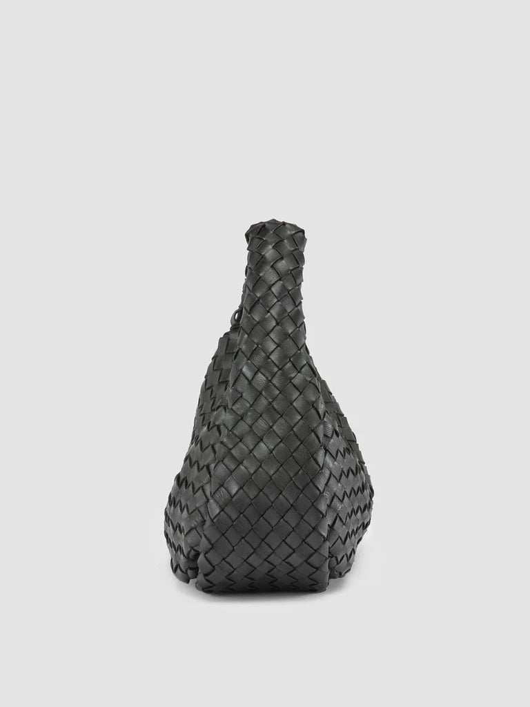 Women's Black Leather Handle Bag: BOLINA 144 Officine Creative - 5