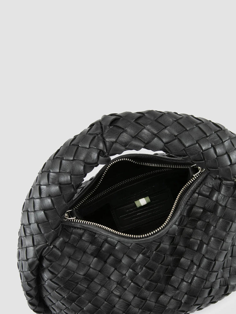 BOLINA 144 - Black Leather Handle Bag-hover