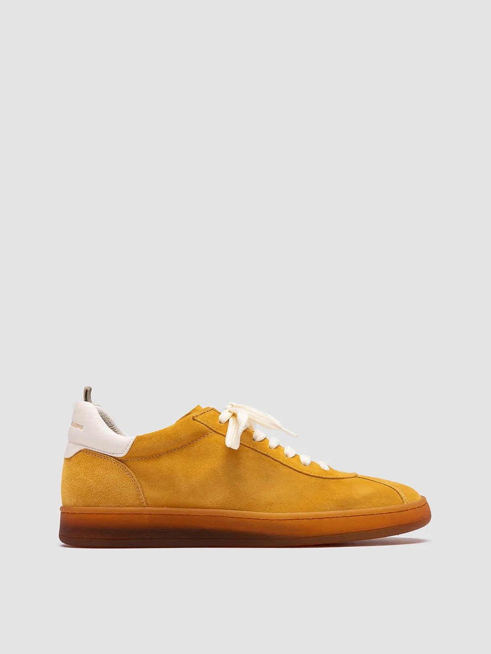 DESTINY 101 - Yellow Leather and Suede Sneakers - image 1,side view