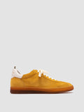DESTINY 101 - Yellow Leather and Suede Sneakers - thumb image 1,side view