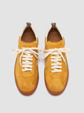 DESTINY 101 - Yellow Leather and Suede Sneakers - thumb image 2,side view