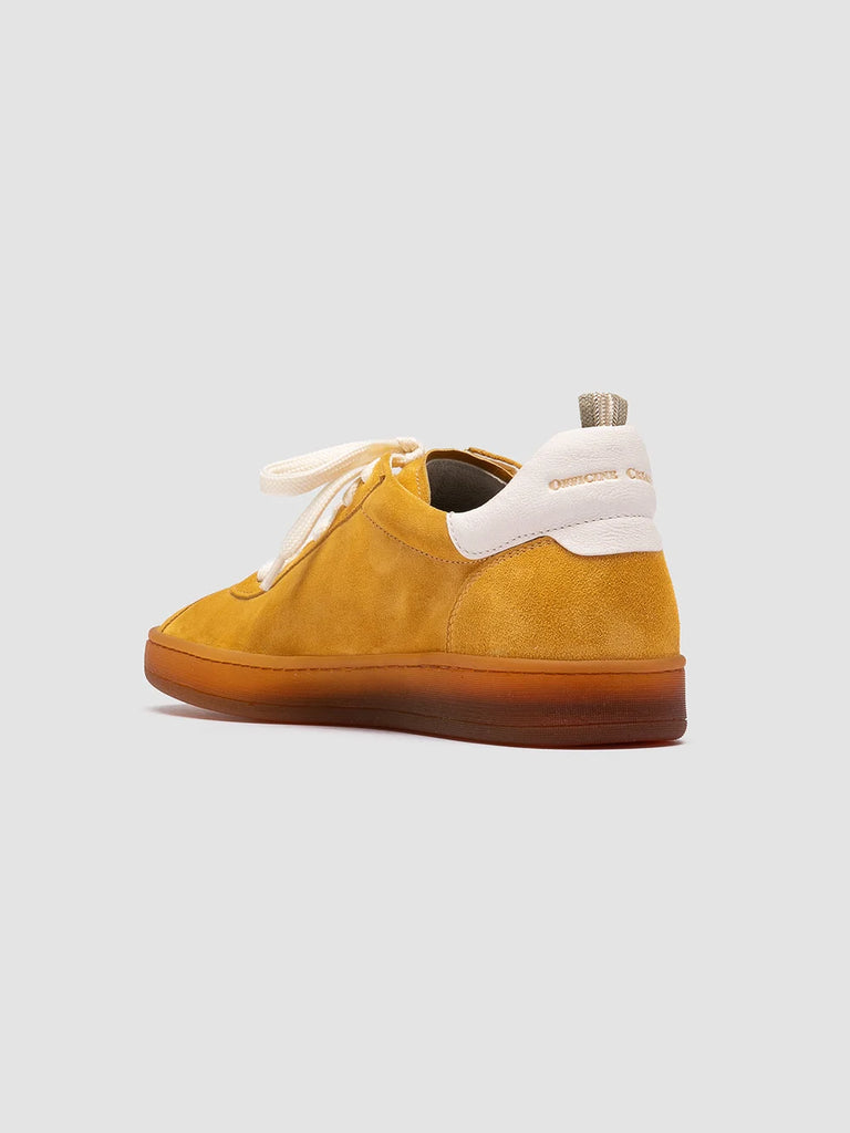 Women's Yellow Leather and Suede Low Top Sneakers: DESTINY 101 Officine Creative - 4