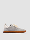 DESTINY 101 - Grey Leather and Suede Sneakers - thumb image 1,side view