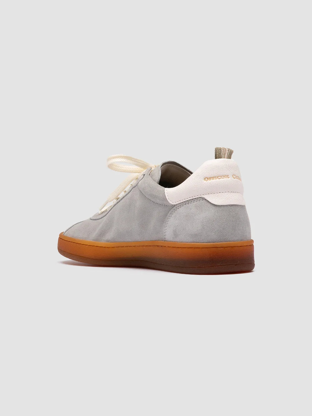 DESTINY 101 - Grey Leather and Suede Sneakers - image 4,side view