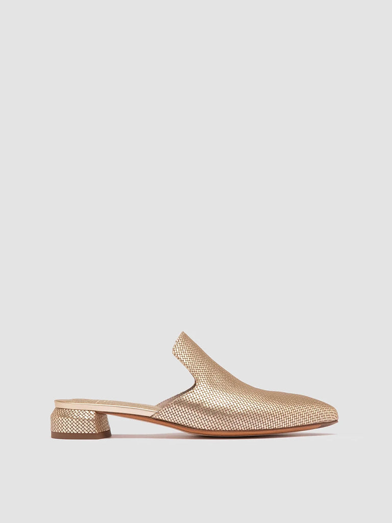SAGE 106 - Gold Leather Mule