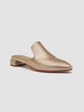 SAGE 106 - Gold Leather Mule - thumb image 3,side view