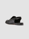 SOLITUDE 102 - Black Leather Slingback Sandals - thumb image 4,side view
