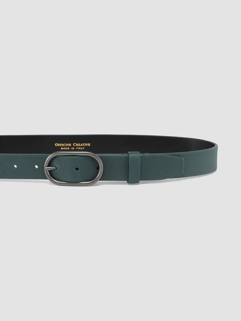Men's Green Leather Belt: OC STRIP 047 Officine Creative - 4