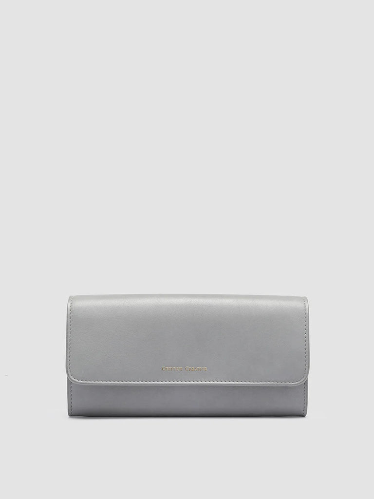 POCHE 09 - Grey Leather Wallet
