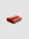 POCHE 10 - Red Nappa Leather Trifold Wallet - thumb image 2,side view