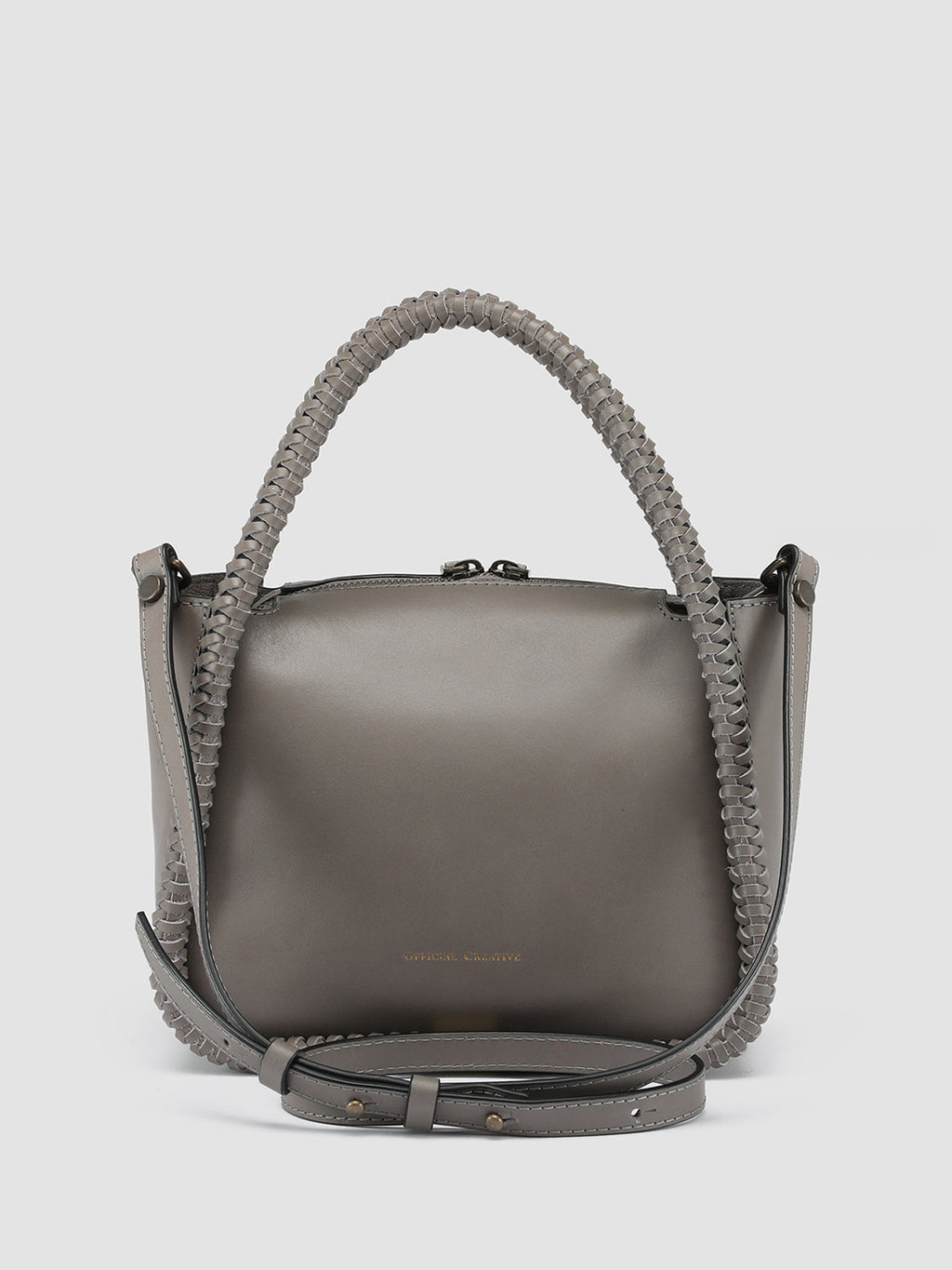 CABALA 107 - Grey Leather Bag - image 4,side view
