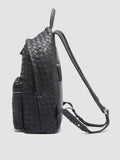 ARMOR 04 - Navy Leather Backpack - thumb image 5,side view